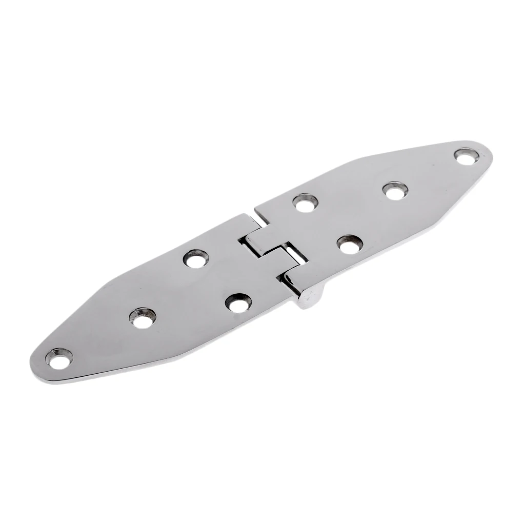 2pcs 6 Strap Hinge Light Duty Zinc Plated Steel with Holes Pair