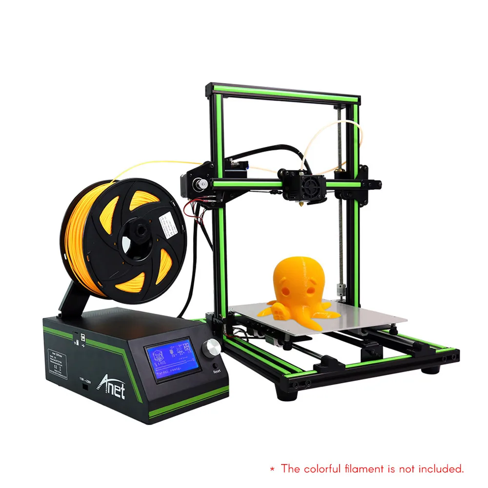 Anet E10 3d принтер DIY Набор частично собранный алюминиевый сплав рамка строительный объем с 8 Гб TF карта(220*270*300 мм