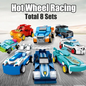 

Sembo 607200 Set 8 Racing Car Model champion Series DIY Building Blocks Toys for Children Boys City