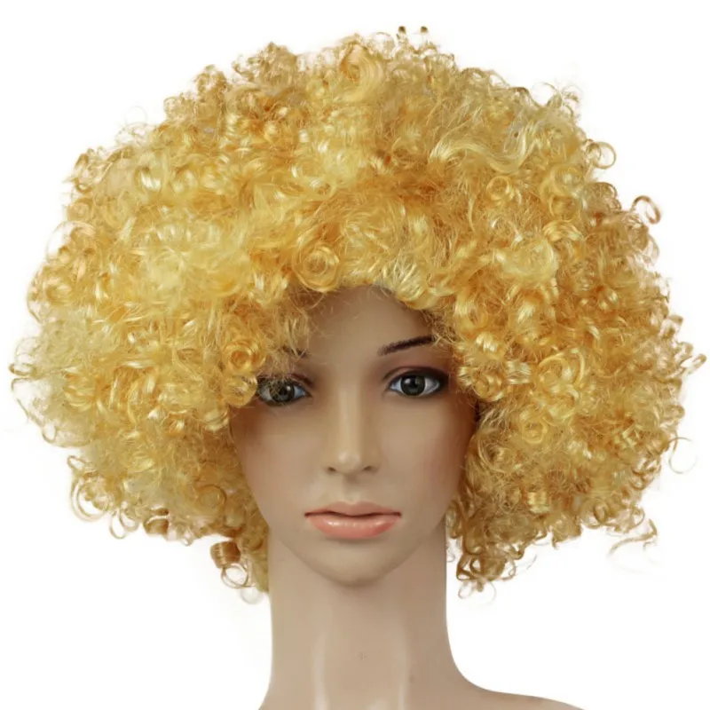

Performance Wavy Round Clown Wig Hair Interesting Synthetic Hair Statement Fans Wig Cosplay Hair Christmas Party