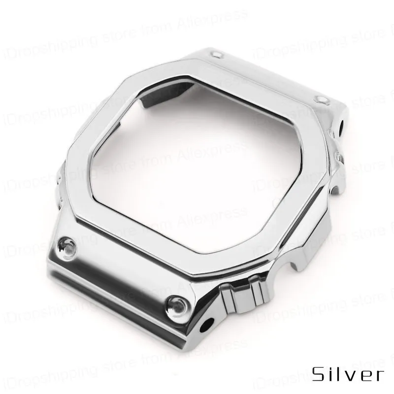 5600 Металл для часов dw5600 GW-5000 5035 GW-M5610 Корпус чехол из нержавеющей стали ремешок для часов Часы браслет для мужчин+ Инструменты - Цвет ремешка: Y
