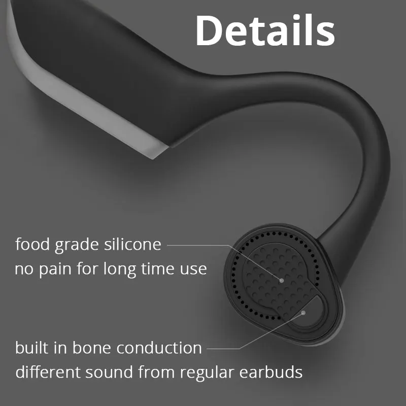 Ушные крючки, Bluetooth 5,0, гарнитуры, свободные руки, водонепроницаемые, спортивные, беспроводные наушники, костная проводимость, стерео наушники для телефона, наушники