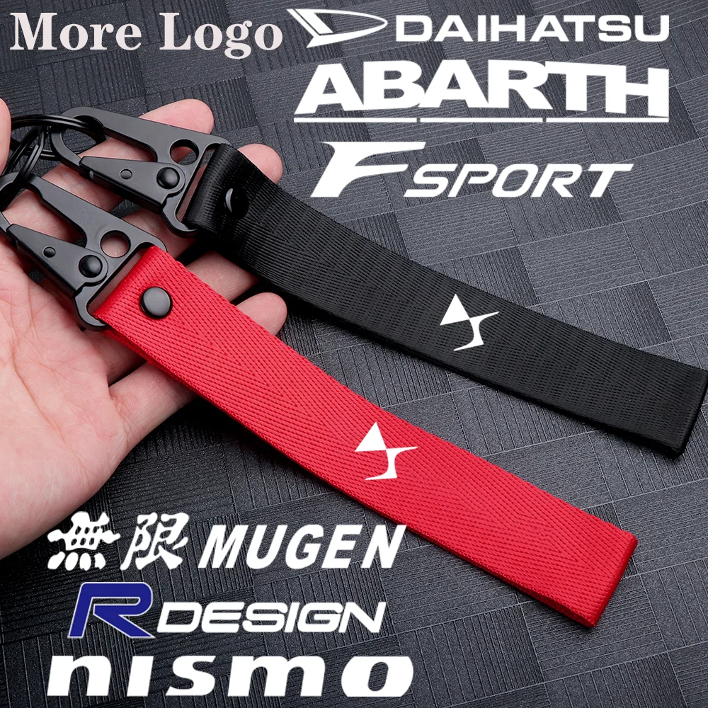 Car Goods 1PCS Badge Nylon Alloy Keychain Key Ring For Honda INSPIRE XR-V CR-V Pilot Type R VTEC DOHC Vezel Legend CITY CIVIC | Автомобили