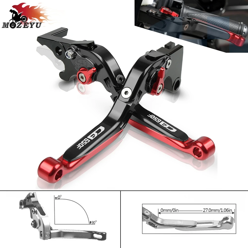 

For HONDA CB 650F CB650F 2014-2018 2017 2016 2015 Motorcycle CNC Aluminum Folding Extendable Brake Clutch Lever cb650f cb 6F0f