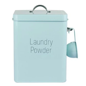 

Beautiful Powder Laundry Powder Boxes Storage with Scoop Green