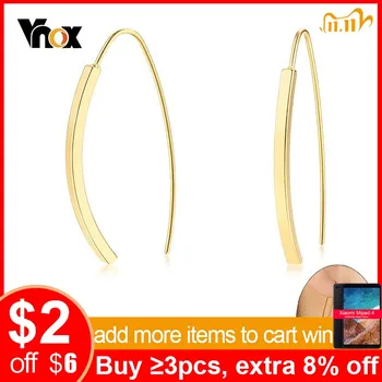 

Vnox Gold Color Earrings for Women Minimalist Stainless Steel Femme Girl Lady Earrings Daily Wear Jewelry