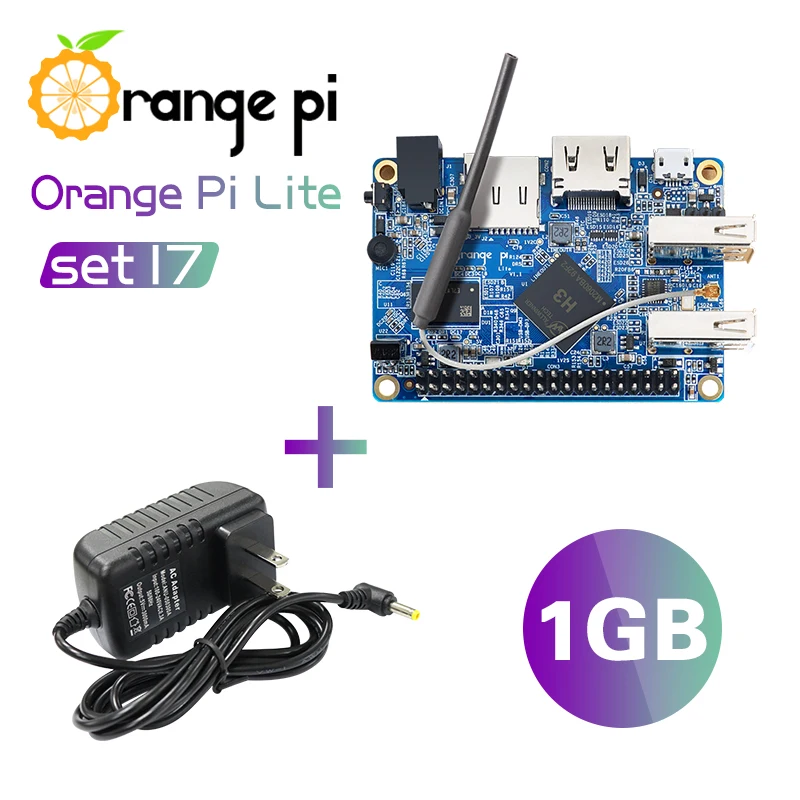 Orange Pi Lite 1GB+Power Supply Uses AllWinner H3 SoC Run Android 4.4 Ubuntu Debian Image | Компьютеры и офис