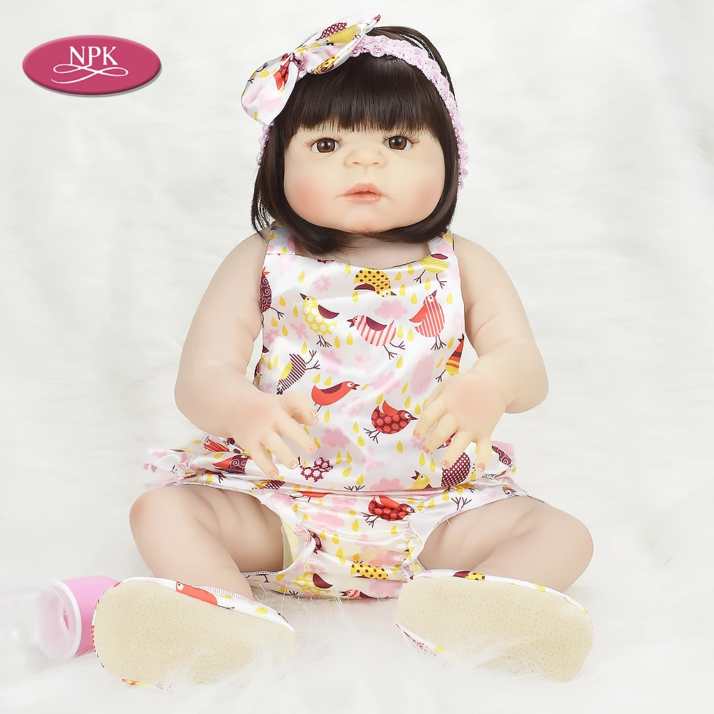 Bebes Reborn куклы для младенцев 57 см реалистичные силиконовые Игрушки ванны девочек