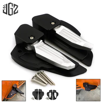 

Motorcycle Catapult Foot Steps Rear Passenger Foldable Footpad Pedals Rests for Vespa Primavera Sprint 150 2013 - 2018 2019 2020