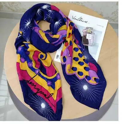 Испанский модный весенний и осенний шарф, подарок на день рождения шаль(1 - Цвет: 41