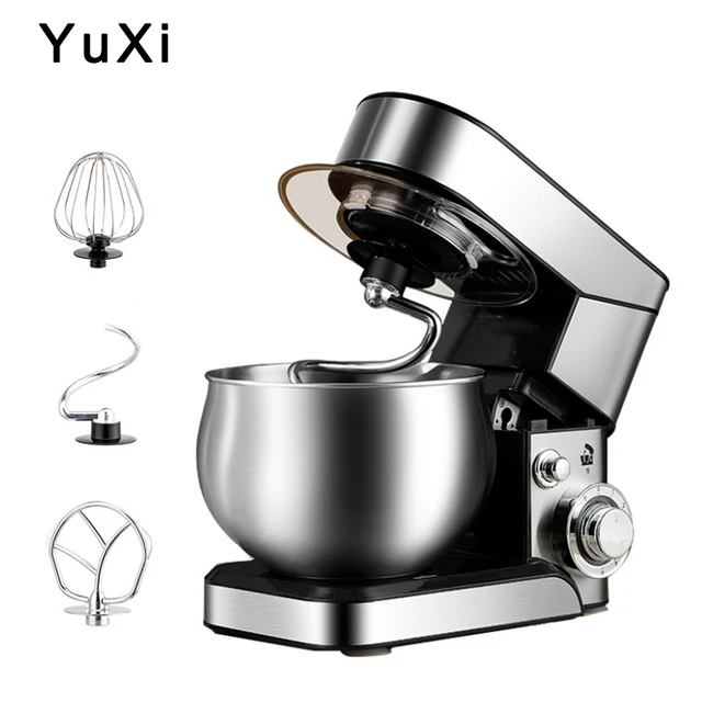 Electric Mixer Dough Stand Bowl Egg Beater  Stainless Steel Whisk Eggs  Beater - 3.5l - Aliexpress