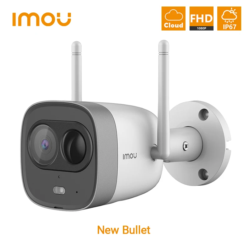 Dahua Imou 1080P WiFi Camera Dual Antenna Outdoor IP67 Weatherproof  MIC Speaker Camera Exterieur PIR Detection Alarm IP monitor