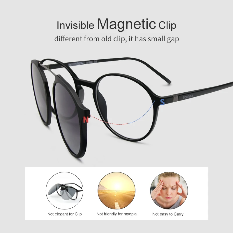 Comprar Gafas de sol magnéticas de la colección de la Navidad gafas de sol polarizadas gafas de miopía marco de cinco colores de moda gafas ópticas ULTEM