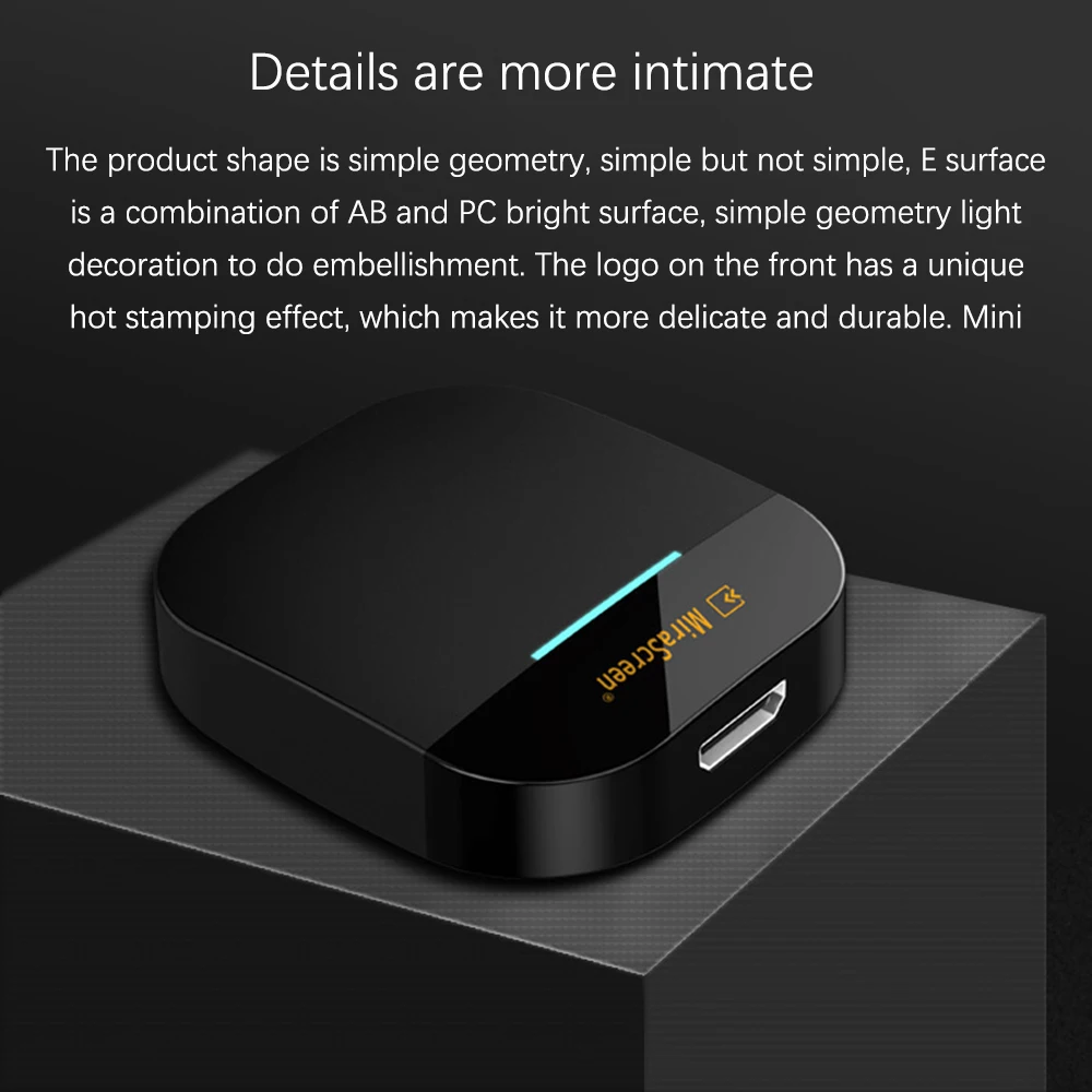 Dongle HDMI 1080P Sans Fil 2.4G WiFi - Récepteur Pour IOS Android Windows Mac Airplay Miracast DLNA