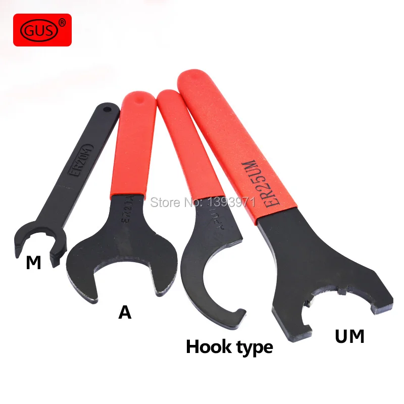 

GUS ER Collet Wrench ER16/ER20/ER25/ER32 ER Spanner for ER Nut Collet Chuck Holder CNC Milling Tool Lathe Tools