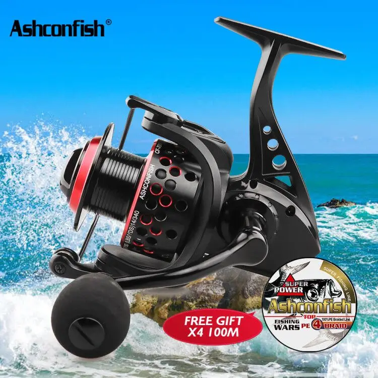 Carretel de Pesca Engrenagem de Água Super Leve Alumínio Metail Carretel Fiação 8 kg Max Arraste 5.0: 1 Relação Doce Carpa Pesca 2000 H-7000 h Cnc