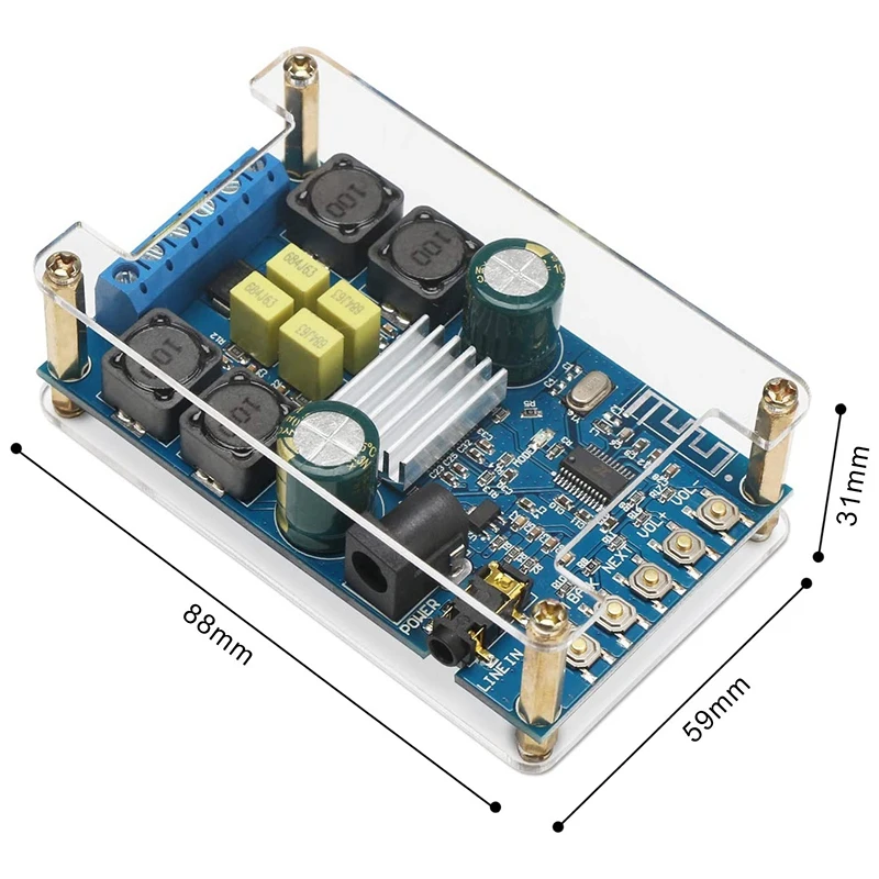 HOT Bluetooth Amplifier Board Digital Amplifier Wireless BT 3 0 4 0 4 1 o Amplifier Board Headset 2 Channel 50W 50W Boar