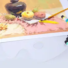 Acrylic Plastic Transparent Palette Watercolor Oil Painting Drawing Palette Acuarelas Profesionales 2size Optional Paleta Pintar