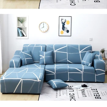

Stretch Slipcovers Elastic Sofa Cover Polyester Sofa Couch Cover L Shape Slipcover Chair Protector For Living Room 1/2/3/4 seat