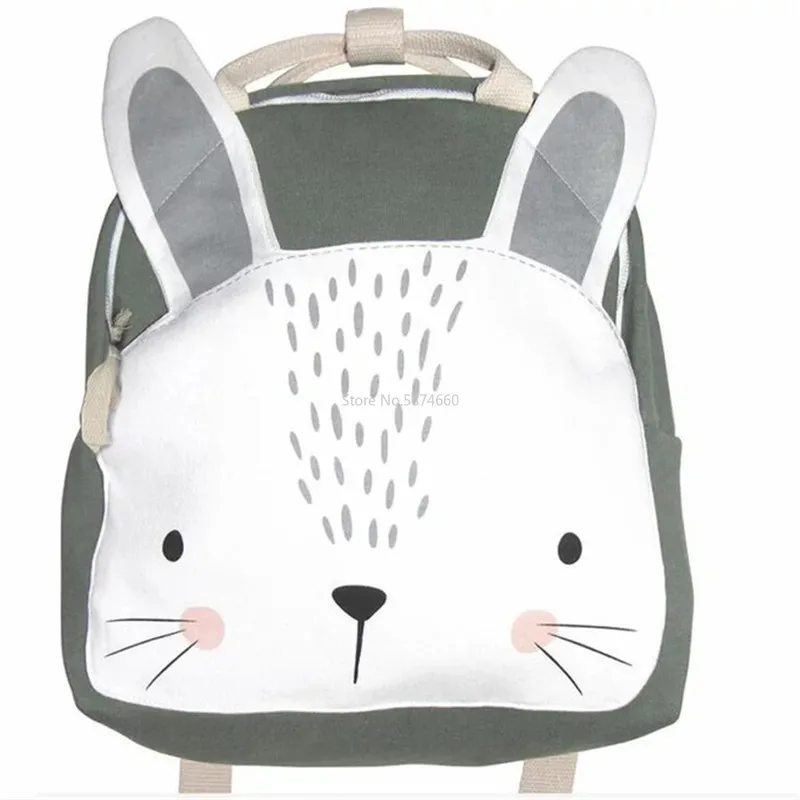 Children Backpack Animals Design Girl Boys Backpack Toddler Kids School Bag Kindergarten Cartoon Rabbit Butterfly lion print Bag
