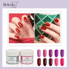 BELESKY 80 цветов погружающийся порошок без лампы Лечение ногтей Dip порошок натуральный сухой стойкий, чем УФ-гель для ногтей 10 мл