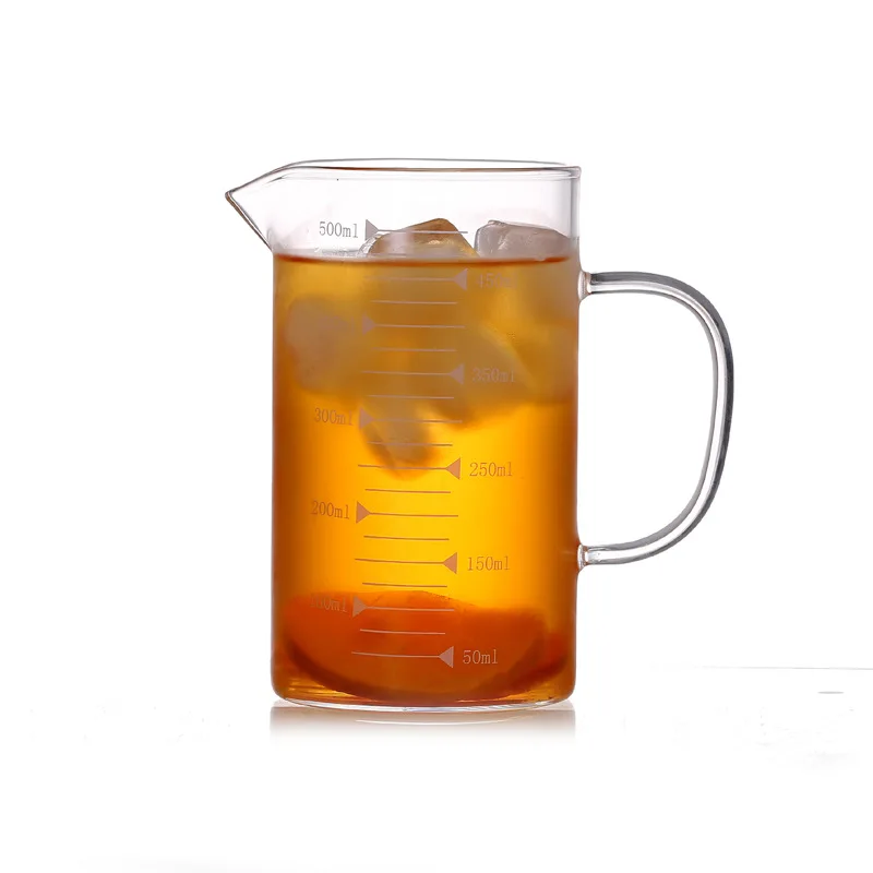 with Measuring Glass Cup Thick Glass Measuring Cup with Handle Household Bakery