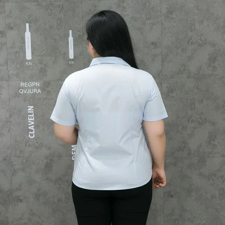 9XL 8XL 7XL 6XL 5XL vetement femme женская рубашка OL белая рубашка офисные женские топы размера плюс сексуальные блузки Рабочая Рубашка M281