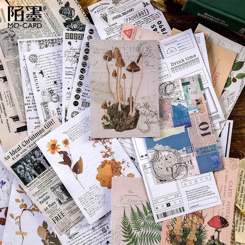 

Vintage Sticker Sulfuric Acid Paper Bullet Journal Stickers Retro Translucent Sticker Diy Bullet Journal Calendar Plant Sticker