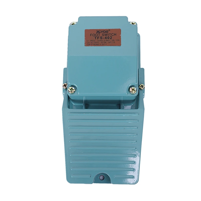 

Metal Momentary Contact Antislip Pedal Industrial Foot Footswitch AC 250V 15A