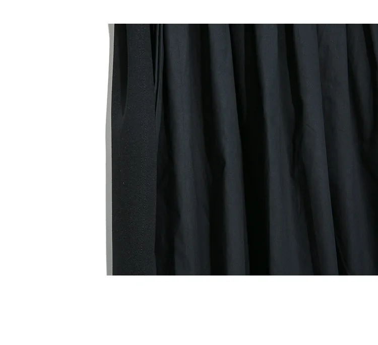 [EAM] женское плиссированное платье большого размера, костюм из двух частей, новинка, круглый вырез, длинный рукав, свободный крой, Мода весна-осень 1A823