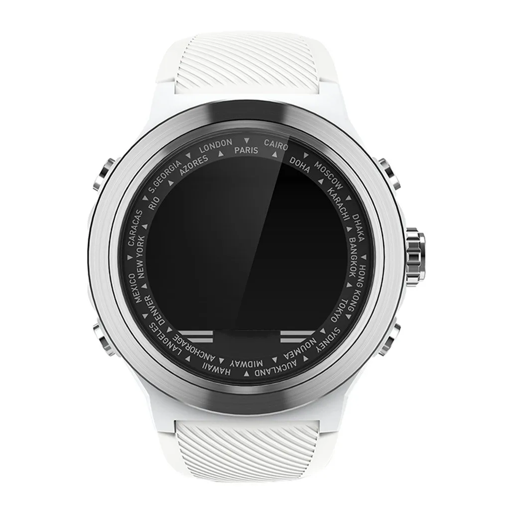 Модные часы Smart watch Для мужчин Смарт-часы водонепроницаемое закаленное стекло активности Фитнес трекер монитор сердечного ритма