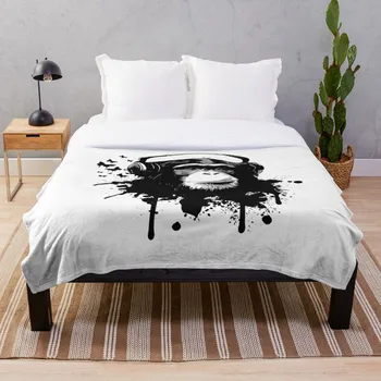 

Monkey Business Throw Blanket Soft Sherpa Blanket Bed Sheet Single Knee Blanket Office Nap Blanket