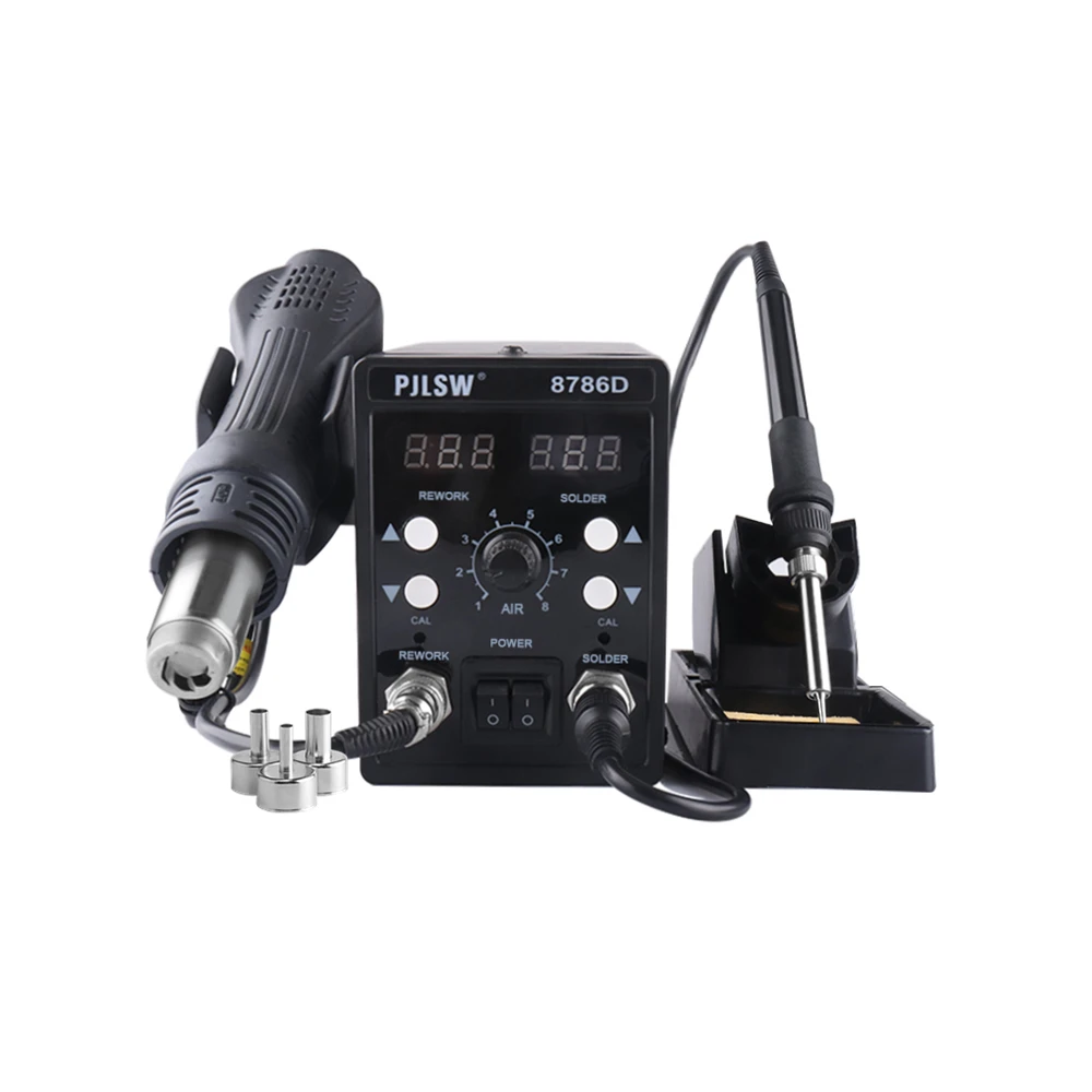 A PJLSW 8786D Электрические паяльники+ фена лучше SMD паяльная станция обновленная 8786D - Цвет: A