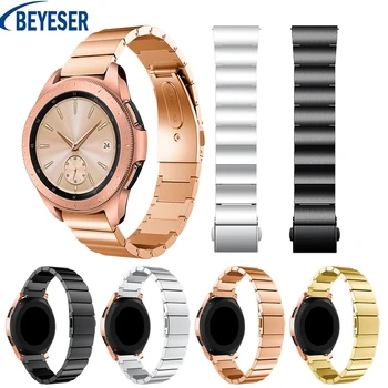 

20mm Luxury Stainless steel Strap One Bead slingshot buckle watch band replace strap For Samsung Galaxy watch 42mm watch bands