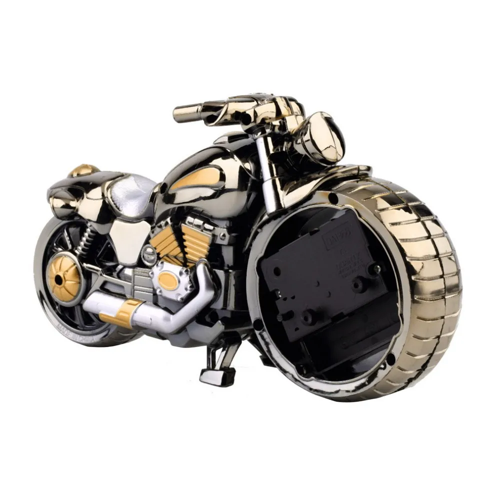 Cool Motorcycle Motorbike Quartz Alarm Clock Creative Desk Table Clock Home Birthday Gift Clock Drop Shipping