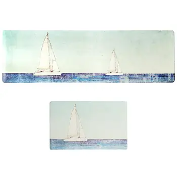 

Kitchen Mat Multi Size Sailboat Home Floor Bedroom Dining Room Floor Mat Anti-Fatigue Mattress Leatherwear Decoration Sofa Soft