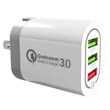 Быстрая зарядка EU US UK Plug QC 3,0 настенное зарядное устройство 5 В/9 В/12 в 18 Вт 3 порта для смартфона Qualcomm QC3.0 Быстрый домашний адаптер переменного тока