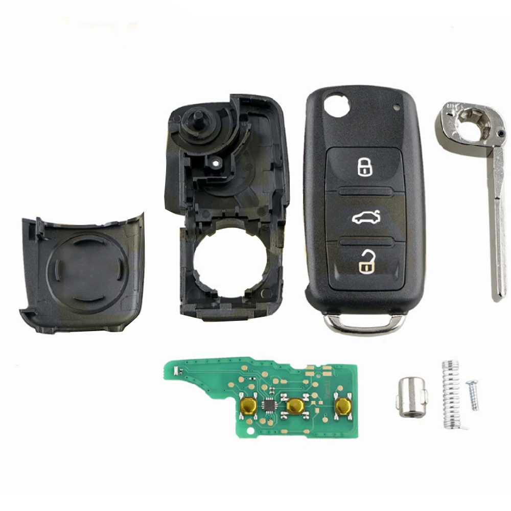 Дистанционный ключ SPEORX RUIYYT 3B 434 МГц ID48 чип для VW GOLF PASSAT Tiguan Polo Jetta 5K0837202AD|Ключ от