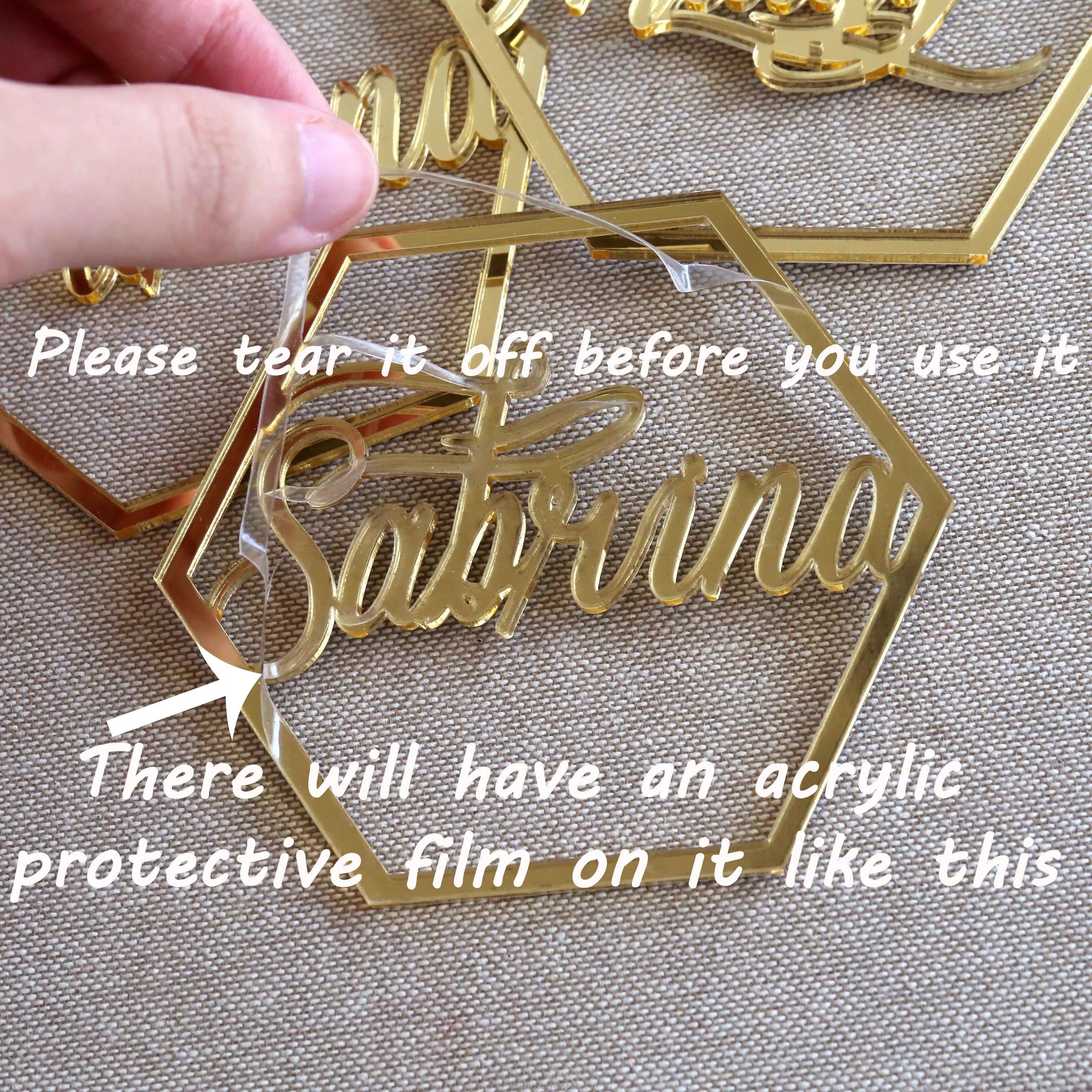 Mirror Gold Table Numbers for Wedding Party or Event, Wedding Decor for Table Number Signs, Place Cards