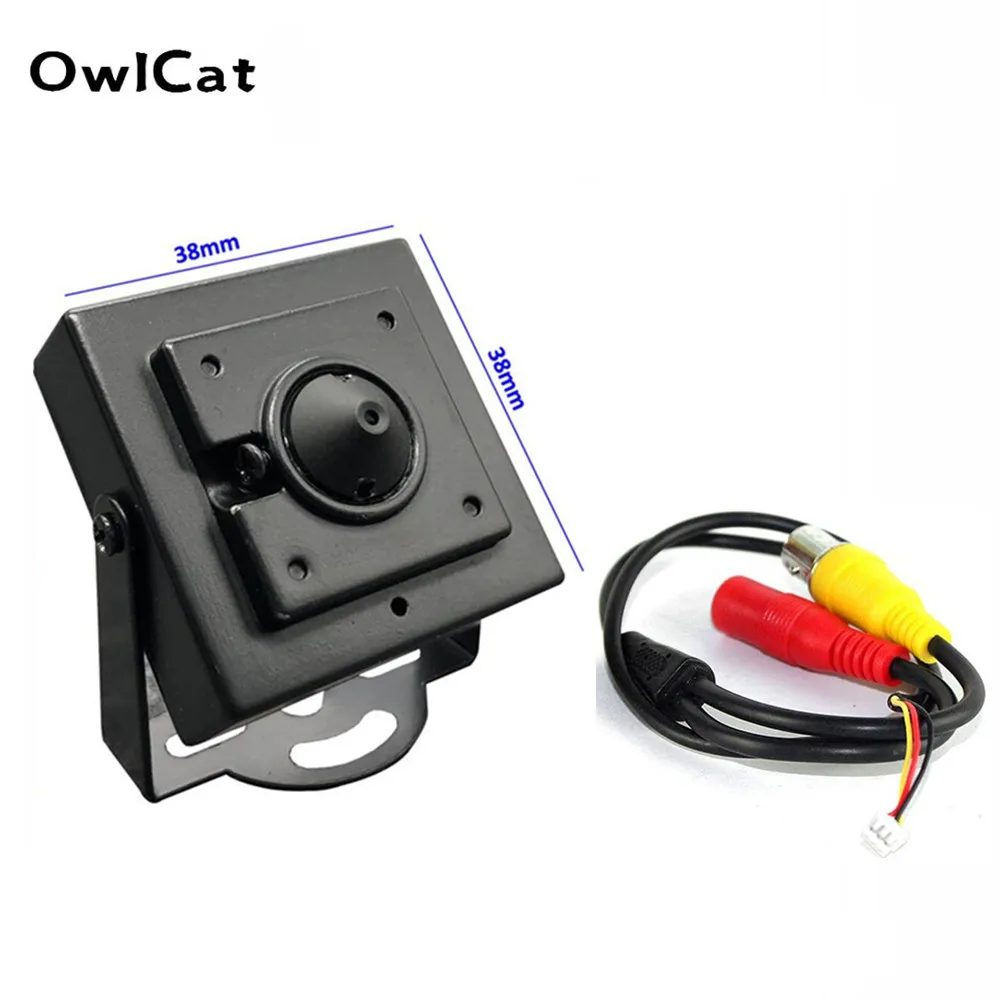 OwlCat 700TVL CMOS-датчик мини-аналоговая камера объектив 3 7 мм металлический корпус