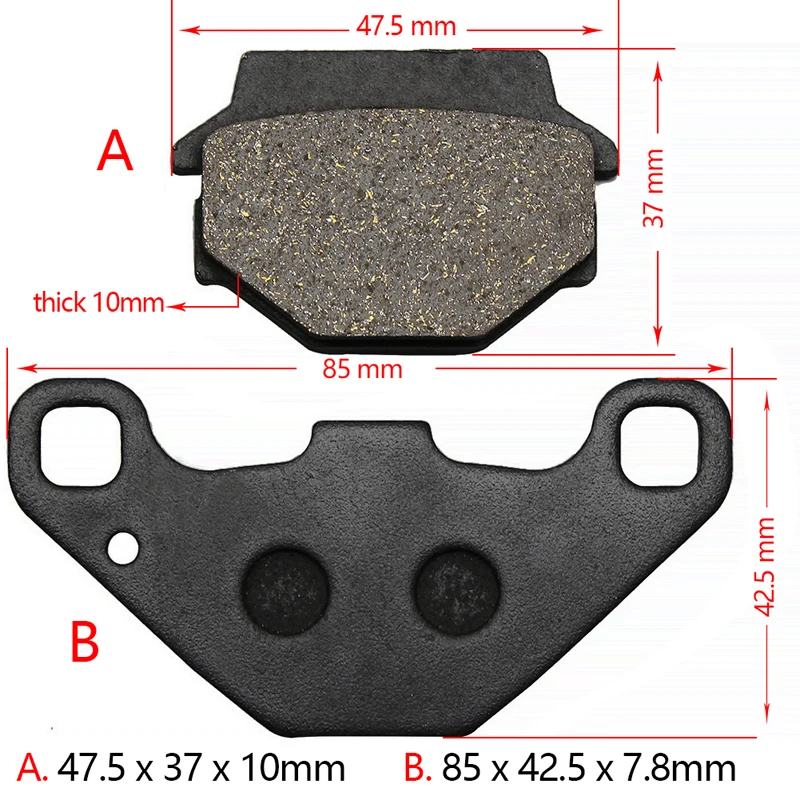 Тормозные колодки задние для мотоцикла DERBI Senda50 Senda 50 DXR200 DXR 200 DRD Racing SM 2011-2012
