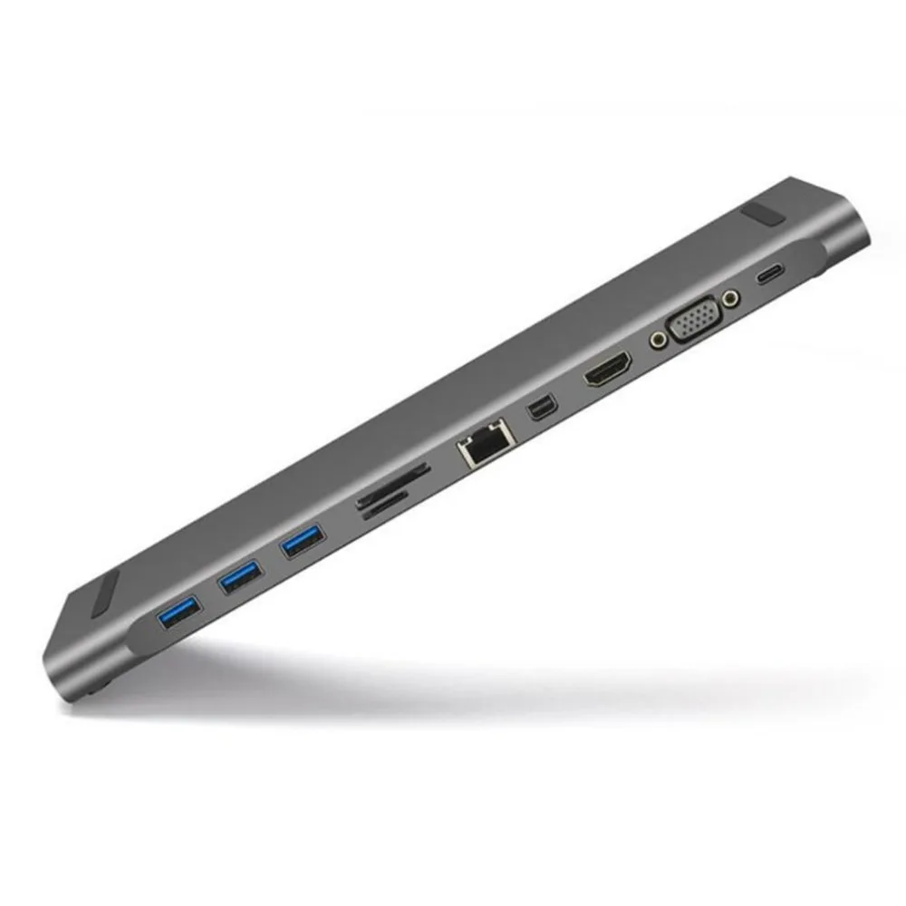 USB C док-ноутбук 11 в 1 многопортовый USB C концентратор адаптер зарядка питания для Chromebooks/MacBook Pro