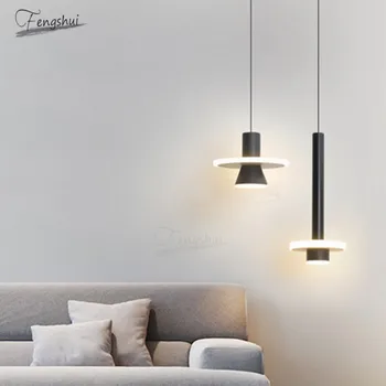 

Nordic Line LED Restaurant Pendant Lamps Lighting Luminaria Modern Hanging Lamp Living Room Bedroom Bedside Lamps Decor Fixtures