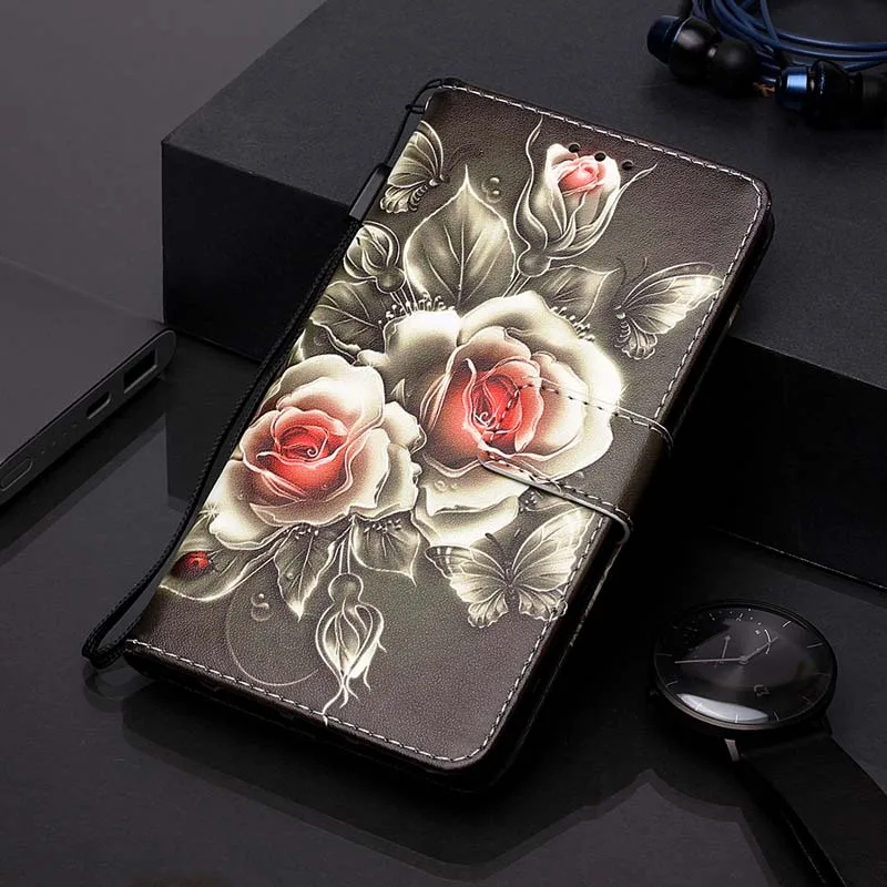 Чехол-бумажник для samsung Galaxy S10 S9 S8 Plus S10E S10 Lite из окрашенной кожи с откидной крышкой для samsung Galaxy Note10 Pro 5G - Цвет: style 17