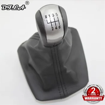 

For Skoda Octavia MK2 A5 A6 2004 2005 2006 2007 2008 2009 2010 2011 2012 2013 Car 6 Speed Car Gear Stick Shift Knob Leather Boot