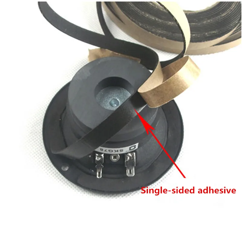 

I KEY BUY 2pcs 2mm*10mm Car Speaker Sponge Seal EVA Pad Shockproof Stickers Bottom Cotton Paste Junction Box Sealing Pads