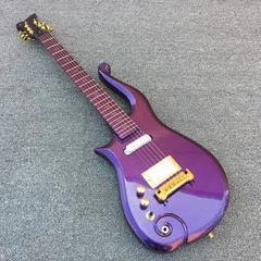 Prince Cloud гитара электрогитара символ спермы вставки ручной работы гитара 10 цветов для выбора - Цвет: lefty purple guitar