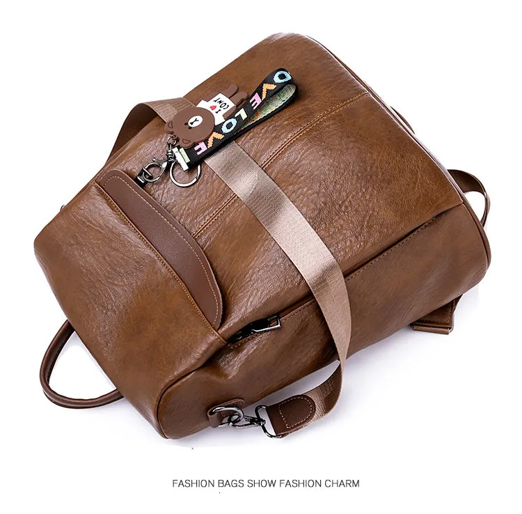 Vadim рюкзак с защитой от кражи, женские сумки, многофункциональный женский рюкзак для девочек, школьный ранец, рюкзак для путешествий, кожаный женский рюкзак
