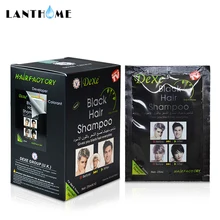 10pcs/lot Dexe Black Hair Shampoo Only 5 Minutes Grey Hair Removal Dye  Hair Coloring Cream Building Fibers Hair Care
