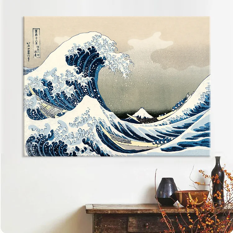 Kanagawa серфинг в Японии укиё э морская декоративная живопись морские настенные